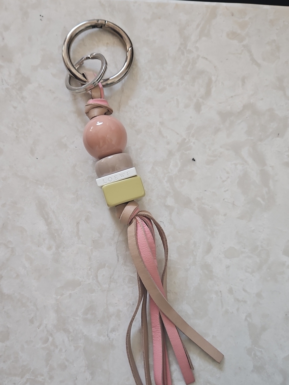 Authentic LOEWE Leather Fringe Key Chain